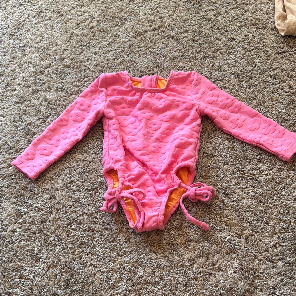 Pink Kids One Piece Swimsuit Koleha XS